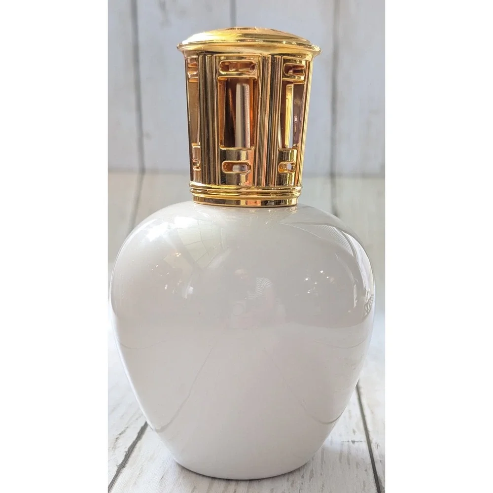 Lampe Berger Fragrance Lamp Vintage Porcelain White Pink Peonies France